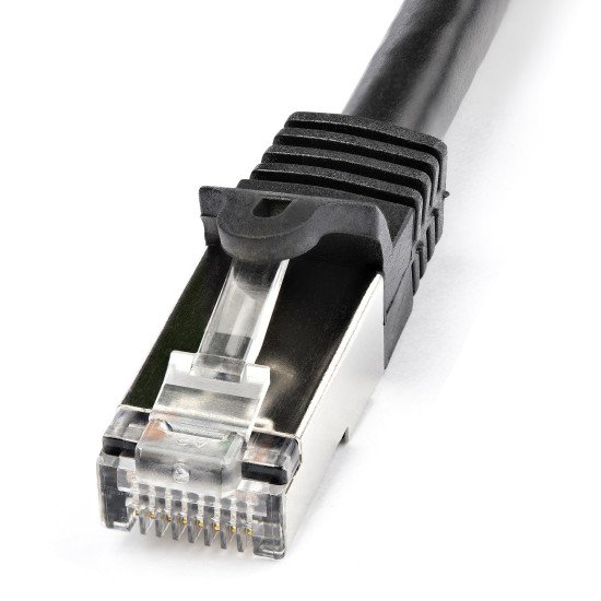 StarTech.com N6SPAT1MBK câble de réseau Noir 1 m Cat6 SF/UTP (S-FTP)