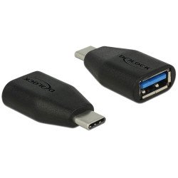 DeLOCK 65519 adaptateur et connecteur de câbles USB 3.1 Gen 2 Type-C USB 3.1 Gen 2 Type-A Noir