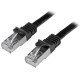 StarTech.com N6SPAT2MBK câble de réseau Noir 2 m Cat6 SF/UTP (S-FTP)