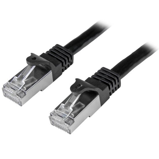 StarTech.com N6SPAT50CMBK câble de réseau Noir 0,5 m Cat6 SF/UTP (S-FTP)