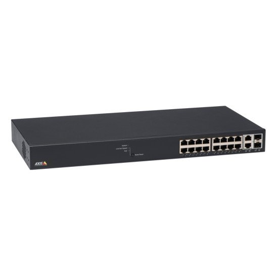 Axis T8516 PoE+ Géré Gigabit Ethernet (10/100/1000) Noir Connexion Ethernet, supportant l'alimentation via ce port (PoE)