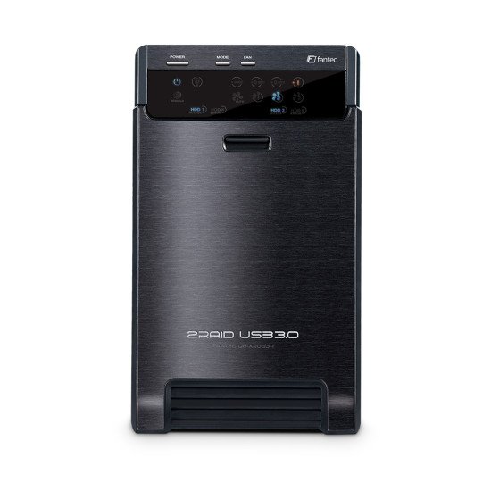 Fantec QB-X2US3R boîtier de disques 0 To Tower Noir
