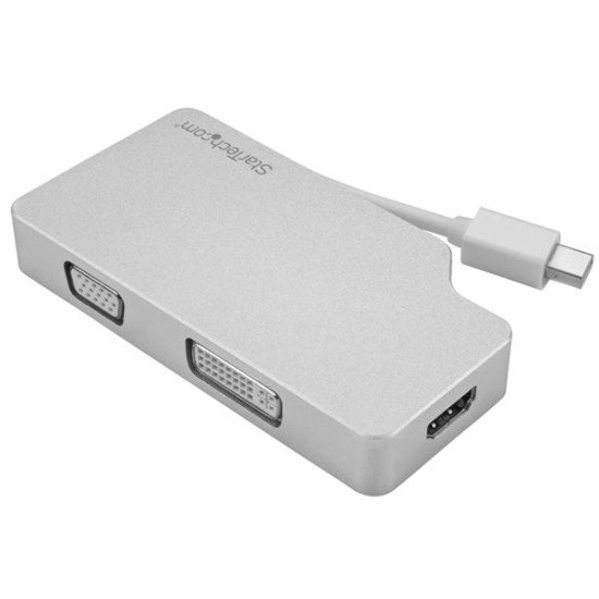 StarTech.com Adaptateur de voyage audio/vidéo 3 en 1 - Mini DisplayPort vers VGA DVI HDMI