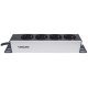 Intellinet Unité de distribution d'alimentation (PDU) 10" 1U à 4 prises EU, avec voyant d'alimentation, sans protection contre les surtensions, prises EU CEE 7/3, câble d'alimentation 1,8 m, sortie, montage en rack, garantie trois ans