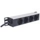 Intellinet Unité de distribution d'alimentation (PDU) 10" 1U à 4 prises EU, avec voyant d'alimentation, sans protection contre les surtensions, prises EU CEE 7/3, câble d'alimentation 1,8 m, sortie, montage en rack, garantie trois ans