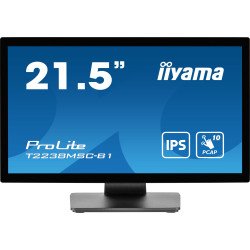 iiyama ProLite T2238MSC-B1 écran PC 54,6 cm (21.5") 1920 x 1080 pixels Full HD LED Écran tactile Noir iiyama ProLite T2238MSC-B1 écran PC 54,6 cm (21.5") 1920 x 1080 pixels Full HD LED Écran tactile Noir