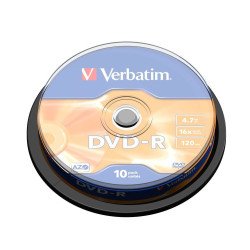 Verbatim DVD-R Matt Silver 4,7 Go 10 pièce(s)