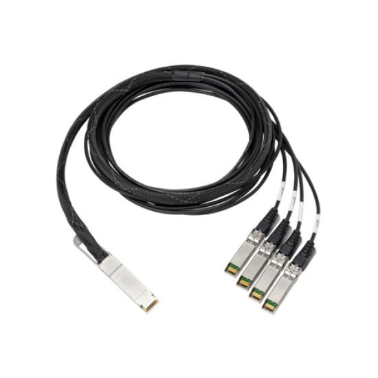 HPE 100GB QSFP28 3m câble de fibre optique QSFP+ 4x QSFP+ Aluminium, Noir