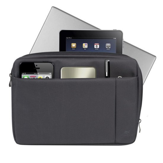 Rivacase 8203 sacoche d'ordinateurs portables 33,8 cm (13.3") Sac Messenger Noir