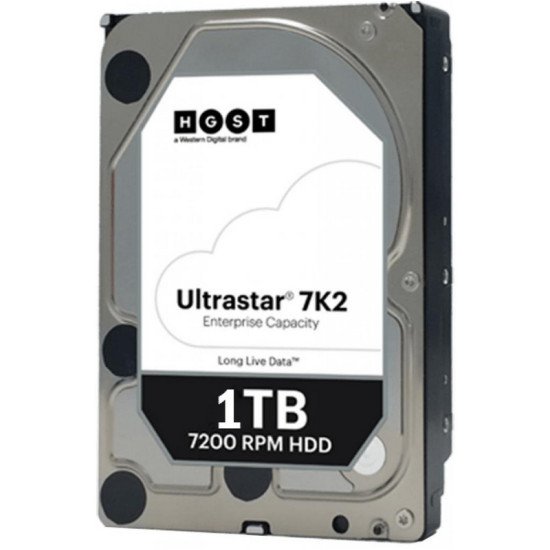 Western Digital Ultrastar HUS722T1TALA604 disque dur 1 To 7200 tr/min 128 Mo 3.5" Série ATA III