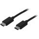 StarTech.com Câble USB 2.0 USB-C vers USB-C de 2 m - M/M - Noir - Certifié USB-IF