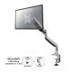 Newstar NM-D750SILVER Support de bureau écrans plat