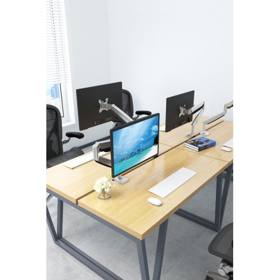 Newstar NM-D750SILVER Support de bureau écrans plat