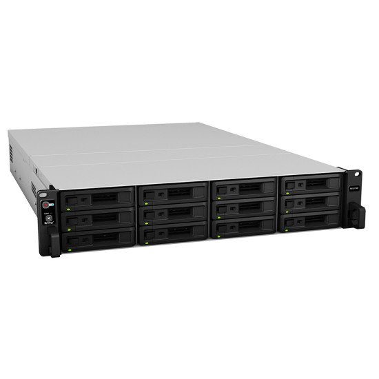 Synology RX1217RP boîtier de disques Rack (2 U) Noir, Gris