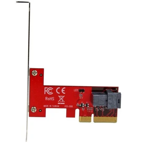 StarTech.com Adaptateur PCI Express x4 vers SFF-8643 pour SSD U.2 PCIe NVMe  PEX4SFF8643 pas cher