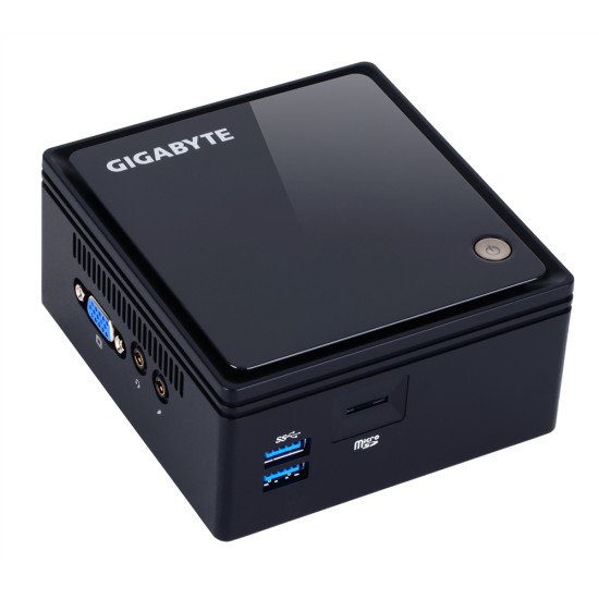 Gigabyte GB-BACE-3160 barebone PC J3160 1,6 GHz 0,69L mini PC Noir