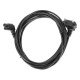 Manhattan Câble d'alimentation en angle, prise européenne 2 broches (CEE 7/16 Europlug) vers connecteur C7 femelle (figure en huit), 2 m, 2,5 A, noir, câble secteur, garantie à vie