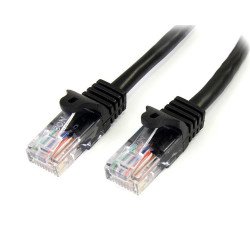 StarTech.com 45PAT5MBK câble de réseau Noir 5 m Cat5e U/UTP (UTP) StarTech.com 45PAT5MBK câble de réseau Noir 5 m Cat5e U/UTP (UTP)