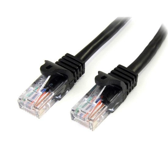 StarTech.com 45PAT5MBK câble de réseau Noir 5 m Cat5e U/UTP (UTP)