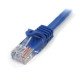 StarTech.com 45PAT5MBL câble de réseau Bleu 5 m Cat5e U/UTP (UTP)