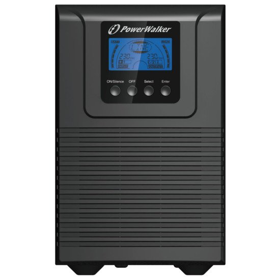 PowerWalker VFI 1000 TG Double-conversion (en ligne) 1 kVA 900 W 4 sortie(s) CA