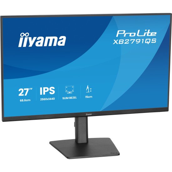 iiyama ProLite XB2791QS-B1 écran PC 68,6 cm (27") 2560 x 1440 pixels Quad HD LED Noir