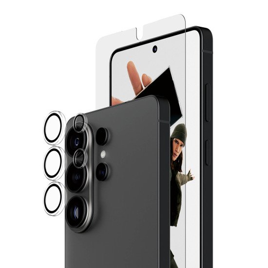 PanzerGlass ® Hoops® 2-in-1 Bundle Samsung Galaxy S26 Ultra | Ultra-Wide Fit Protection d'écran transparent 1 pièce(s)