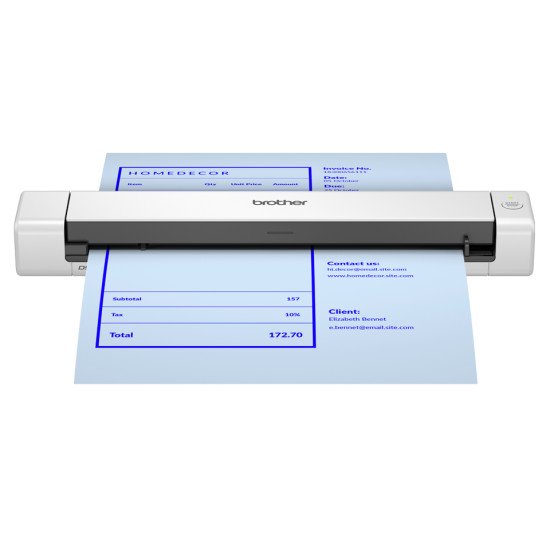 Brother DS-640E scanner Scanner portable 600 x 600 DPI A4 Noir, Blanc
