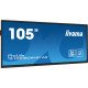 iiyama PROLITE Carte A numérique 2,74 m (108") LED Wifi 450 cd/m² 5K Ultra HD Noir Écran tactile Intégré dans le processeur Android 24/7