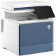 HP Color LaserJet Enterprise Flow Imprimante MFP 5800zf, Impression, copie, scan, fax, Chargeur automatique de documents; Bacs haute capacité en option; Écran tactile; Cartouche TerraJet