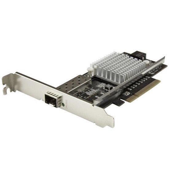 StarTech.com Carte réseau PCI Express à 1 port fibre optique 10 Gigabit Ethernet SFP+ ouvert - Chipset Intel - MM/SM