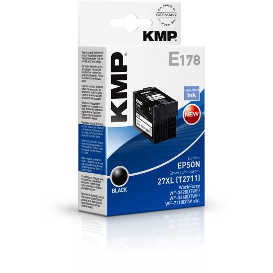 KMP E178 cartouche d'encre Noir