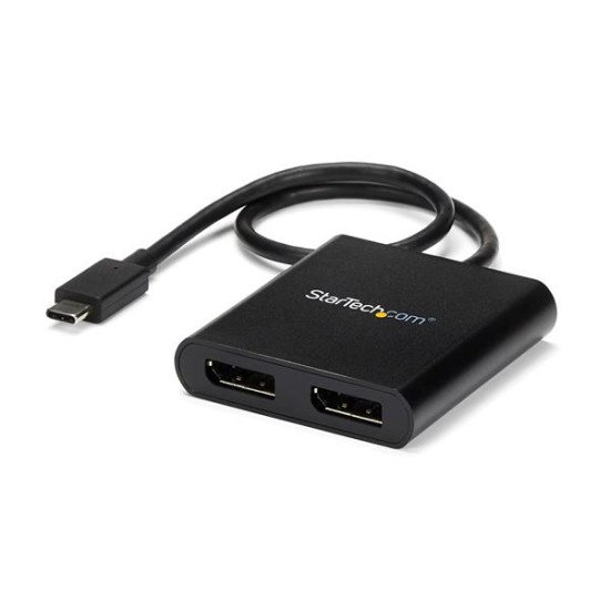 StarTech.com MSTCDP122DP adaptateur graphique USB 3840 x 2160 pixels Noir