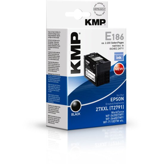 KMP E186 cartouche d'encre Noir