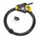 MASTER LOCK Cble de verrouillage ajustable Python d'une longueur de 1,8 m x 10mm de diamtre, noir et jaune