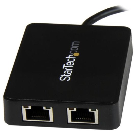 StarTech.com Adaptateur réseau USB-C vers 2 ports Gigabit Ethernet avec port USB 3.0 (Type-A)