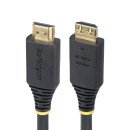 StarTech.com Câble HDMI Haute Vitesse de 2,4 m avec Connecteurs à Verrouillage, 4K 60 Hz/1440p 144 Hz, HDR10/HDCP 2.2/ARC, 18 Gbps, Câble UHD HDMI 2.0 pour Téléviseur/Moniteur/Écran, Gaine TPE