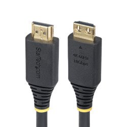 StarTech.com Câble HDMI Haut Débit de 1,8m avec Connecteur à Pince, 4K 60Hz/1440p 144Hz, HDR10/HDCP 2.2/ARC, 18Gbps, UHD HDMI 2.0, Cordon pour TV/Moniteur/Écran, Gaine TPE StarTech.com Câble HDMI Haut Débit de 1,8m avec Connecteur à Pince, 4K 60Hz/1440p 144Hz, HDR10/HDCP 2.2/ARC, 18Gbps, UHD HDMI 2.0, Cordon pour TV/Moniteur/Écran, Gaine TPE
