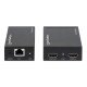 Manhattan Kit d'extension HDMI 1080p sur Ethernet, jusqu'à 50 m avec un seul câble Cat6, modules émetteur et récepteur, compatible IR, garantie de 3 ans