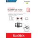 Sandisk Ultra Dual m3.0 lecteur USB flash 32 Go USB Type-A / Micro-USB 3.0 (3.1 Gen 1)