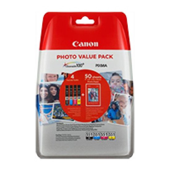 Canon 6443B006 cartouche d'encre Original Photo noire, cyan, magenta, yellow Multipack