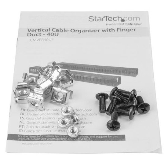 StarTech.com CMVER40UF accessoire de racks Panneau de gestion de câbles