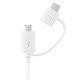 Samsung EP-DG930 câble USB 1,5 m USB 2.0 USB A USB C/Micro-USB B Blanc