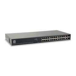 LevelOne GEP-2651 commutateur réseau Géré L3 Gigabit Ethernet (10/100/1000) Connexion Ethernet POE Noir