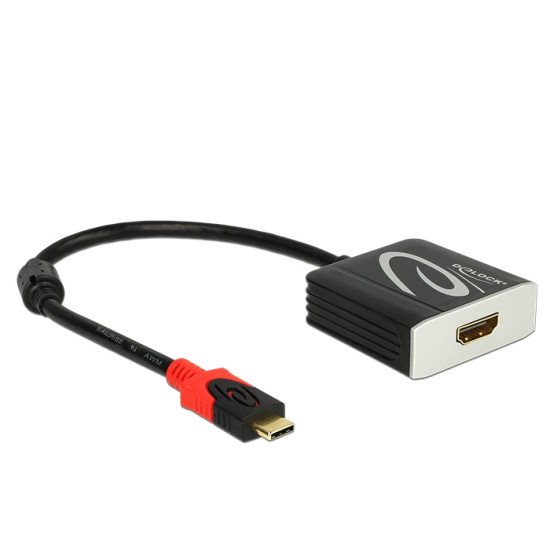 DeLOCK 62730 adaptateur et connecteur de câbles USB Type-C HDMI Noir