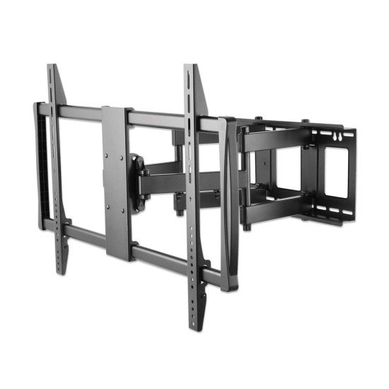Manhattan Support mural pour TV/moniteurs (Bras articulé), écrans 37" à 100", Compatibilité VESA : de 200x200 à 900x600 mm (vérifiez les dimensions des quatre trous de fixation à l'arrière), charge max. 80 kg, noir