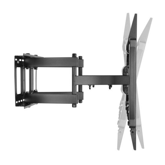 Manhattan Support mural pour TV/moniteurs (Bras articulé), écrans 37" à 100", Compatibilité VESA : de 200x200 à 900x600 mm (vérifiez les dimensions des quatre trous de fixation à l'arrière), charge max. 80 kg, noir