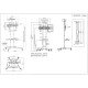 Manhattan Support sur roulettes pour TV/moniteurs, écrans 37" à 65", Compatibilité VESA : de 200x200 à 600x400 mm (vérifiez les dimensions des quatre trous de fixation à l'arrière), charge max. 40 kg, noir