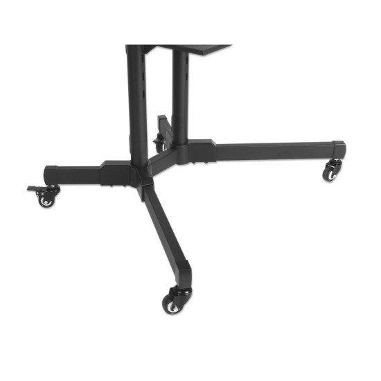 Manhattan Support sur roulettes pour TV/moniteurs, écrans 37" à 65", Compatibilité VESA : de 200x200 à 600x400 mm (vérifiez les dimensions des quatre trous de fixation à l'arrière), charge max. 40 kg, noir