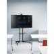 Manhattan Support sur roulettes pour TV/moniteurs, écrans 37" à 65", Compatibilité VESA : de 200x200 à 600x400 mm (vérifiez les dimensions des quatre trous de fixation à l'arrière), charge max. 40 kg, noir